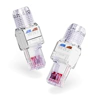 Amazon.co.jp: VCELINK LAN コネクター CAT6A 圧着不要 RJ45 コネクタ